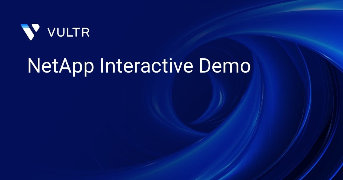 NetApp Interactive Demo