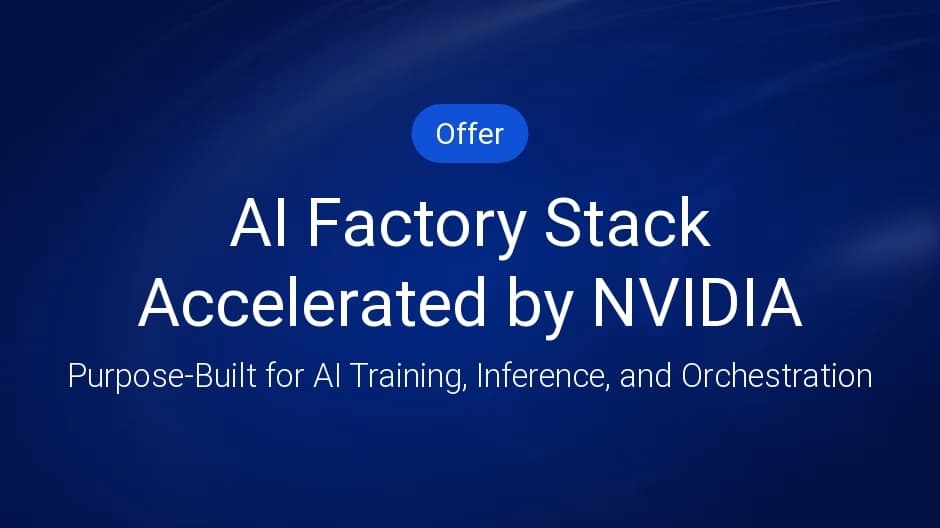 AI Factory Stack Accelerated by NVIDIA