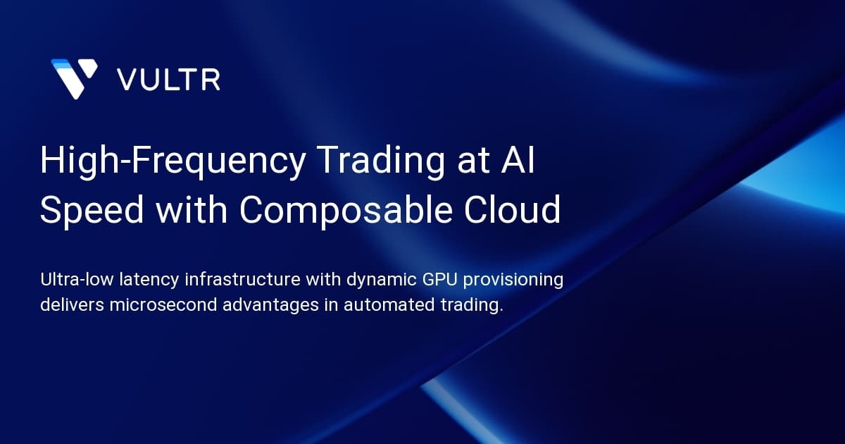High-Frequency Trading at AI Speed with Composable Cloud