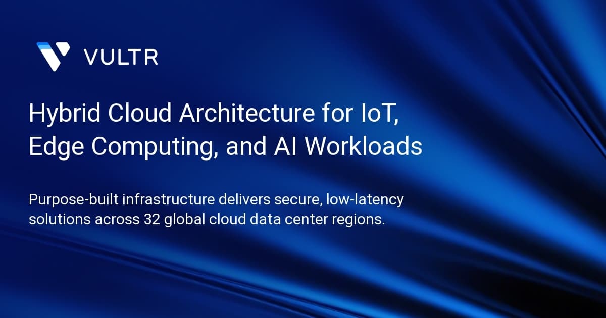 Hybrid Cloud Architecture for IoT, Edge Computing, and AI Workloads