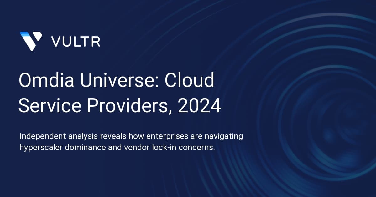 Omdia Universe: Cloud Service Providers, 2024